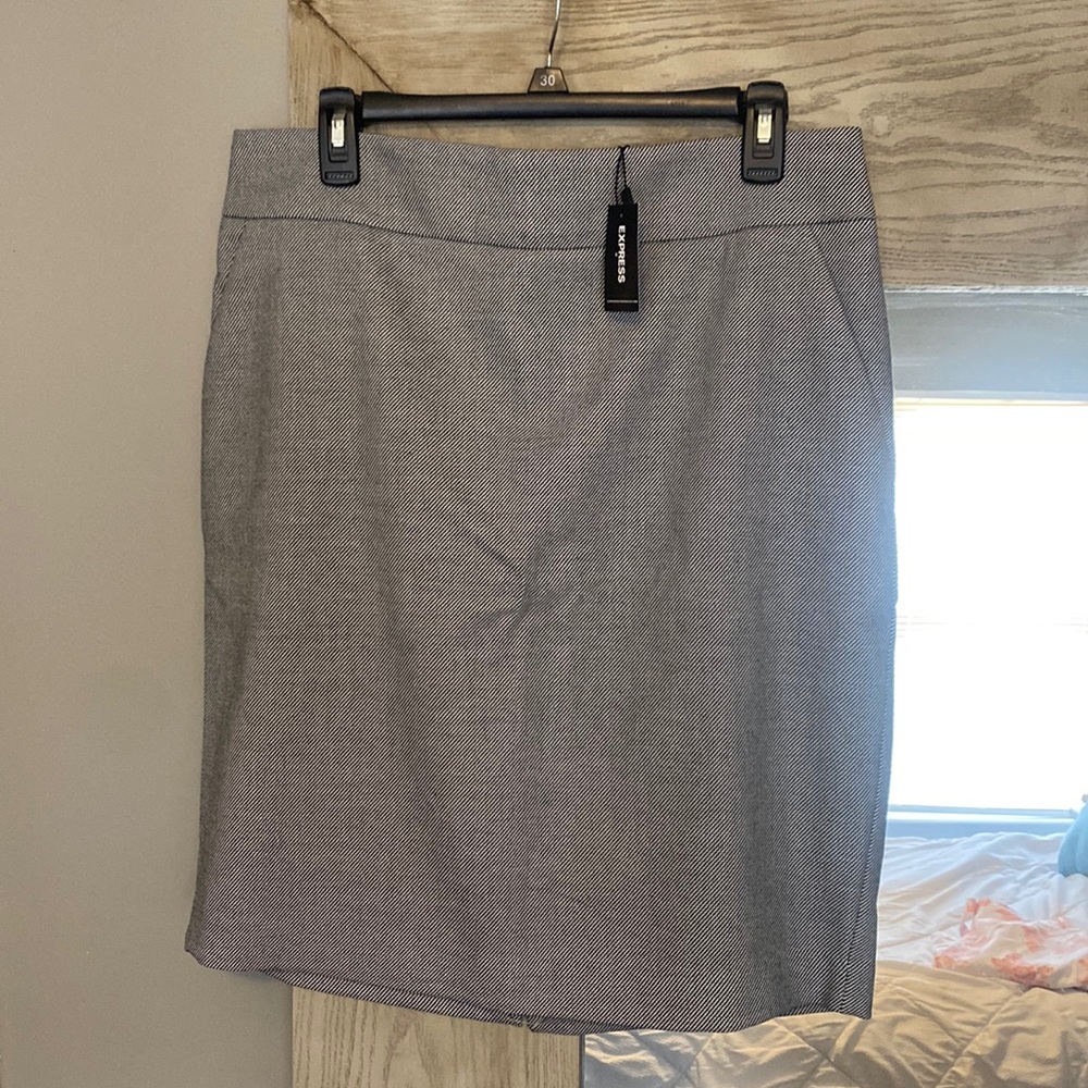 Express Charcoal Gray Skirt